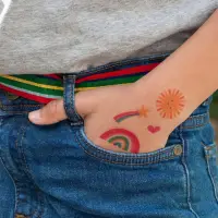在飛比找momo購物網優惠-【Rex London】兒童紋身貼紙2入 星虹天空(卡通 圖