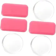 minkissy False Eyelash Lift Pad 6pcs Silicone Lash Tray Lash Holder Easy to Use for Lash Extensions Practice