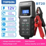 TOPDON BT20 Car Battery Tester Cranking Charging Analyzer 12V 100-2000CCA in APP