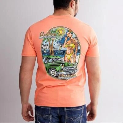 Mens Sullen Art Collective Choloha Tropic Thunder Coral Tattoo T-Shirt Tee M-XXL