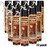 12 PACK - Soudal Gap Filling Expanding Foam 153470- 500ml
