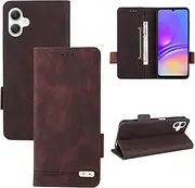 Cover Compatible with Motorola Edge 30 Neo 5G,Compatible with Motorola Edge 30 Lite Magnetic Buckle Flip Stand PU Leather Wallet Card Slot Cover Brown