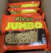 8 Pack Reese's JUMBO Cups 2.8oz Peanut Butter Chocolate Bars