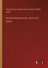 Personal Reminiscences. Moore and Jerdan by Thomas Moore Paperback Book
