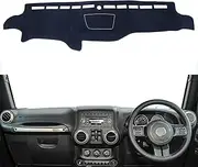 Fit for Jeep Wrangler JK 2007-2017,Car Dashboard Cover,Non-slip Dash Mat Dashboard Cover,Black Dash Cover Mat,Car Accessories