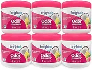 Bright Air 14 oz. Super Odor Eliminator, For Medium-Size Spaces, Tropical Paradise & Pineapple Scent, Case of 6, Odor Eliminator & Air Freshener, Natural Essential Oils, Lasts Up to 90 Days Each