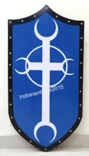 Armor Gothic MOON CROSS SHIELD sca larp medieval vampire knight Shield