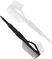 Baluue Hair Coloring Brush Set 2pcs Hair Dyeing Tool Evenly Distributed Bristles Stylist Hair Comb for Easy Application