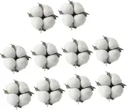 WOONEKY 10pcs Christmas Decor Cotton Balls Tree Decorations Safe Skin-Friendly DIY Props