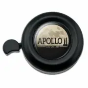 NASA Apollo 11 Moon with Saturn V Handlebar Bike Bell