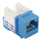 Cat6 Keystone Jack, Krone, 90 Degree by PI Manufacturing (Blue)
