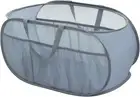 Collapsible Pop up Laundry Hamper, Foldable Mesh Basket with Multiple Pockets