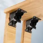 2Pcs Support Frame Table Leg Fittings Self-LockingFolding Hinge Fold Feet Hinge