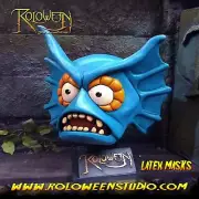 Mer-man latex mask /Masters of the universe / Ocean warlord /Eternia