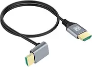 Totority 8k Male to Male Cable Tv Computer Set- Flexible Video Cord Angled Monitor Connector Seamless Entertainment