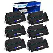 6PK Toner Compatible for HP CE255A LaserJet MFP M521DX M521DZ M525C M525F M525dn