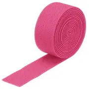 Twill Wide Elastic Band 1.2" Flat 2 Yard Hot Pink for Sewing