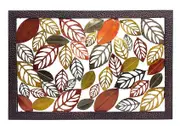 Large Leaves Wall Art Hanging Screen Sign Outdoor Indoor Multi 152x102cm
