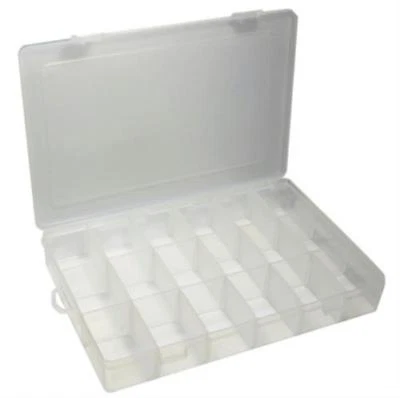 18 In 1 Plastic Storage Containers 10-3/4" x 7" x 1-5/8" Jewelry, Bead, Craft