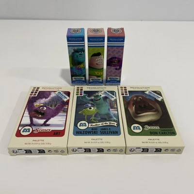 Revolution Monsters University Lipsticks And Palettes - 6 Pcs NEW