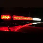 38.2 Inch 78 Led Strobe Flashing Light Bar Double Side Emergency Hazard Warni...