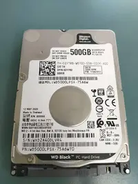 在飛比找Yahoo!奇摩拍賣優惠-【WD】WD5000LPSX 黑標 2.5吋硬碟 500GB