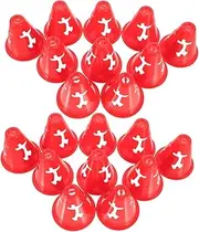 20Pcs Colored Soccer Training Cones Durable High Markers for Agility Drills Sports Training and Classroom Activities for Games and Outdoor Events
