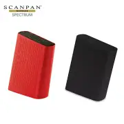 New SCANPAN Spectrum Universal Knife Block Storage Black Red