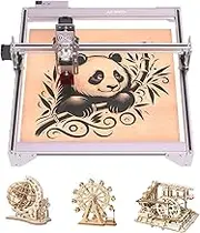 A5 Pro Laser Engraving Machine, 5.5W Optical Power Fixed-Focus Laser Engraver, 40W Laser Engraving Cutting machine with 410X400mm Working Space for Metal, Wood, Acrylic, Leather