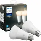 Philips Hue Smart 60W A19 LED Bulb - Soft Warm White Light - 2 Pack - 800LM - E2