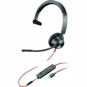 Poly Blackwire 3315 Microsoft Teams Certified USB-C Headset TAA (8m3u5aa-aba)