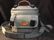 Vintage Coastar LTD 1205 Professional Camera Bag Gray Blue Lining Shoulder Strap