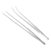 2 Pcs Feeding Tongs Fish Tank Grabber Tool Long Tweezers for Aquarium