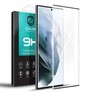 ZUSLAB Galaxy S22 Ultra Screen Protector Tempered Glass 9H Hardness for Samsung - Black