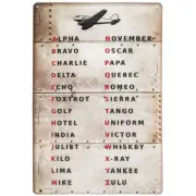 Airplane Pilot Lingo Code Vintage Metal Sign - Earn Your Wings