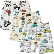 [Azalquat] Toddler Boys Summer Knit Shorts with Pocket, 2 Pack Baby Pull-On Soft Active Shorts