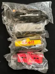 Shell Model Train Toys Complete Promotional Set Of 4 1995 Atlas Factory Sealed