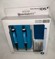 New Power A Nintendo DS Lite Essentials Blue 8 Pc Kit Game Case Sleeve Stylus +