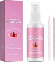 Nail Glue Remover, 60ML Press On Nail Remover, Quick, Gentle Remove for Press On Nails or Solid Nail Glue, Odorless, Acetone free, Not for Uv Gel Glue or Gel Nail Polish
