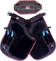 Farrier Aprons Chaps Cowhide Leather & Canvas Breathable Mesh Lining | L 23"