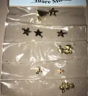 13 Christmas Tree Gold Items..12 Ornaments And A Tree Topper 1:12 Scale