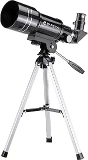 Barska Starwatcher 300x70mm 225 Power Refractor Telescope with Table Top Tripod and 3X Barlow Lens, Black (AE12932)