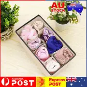 Non-woven Underwear Bra Storage Box Drawer Wardrobe Organizer (8 Grids) AU