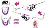 Custom graphics for Yamaha PW 50 Slap style full sticker kit Pee Wee 50 decals