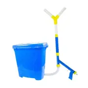 Manual Fertilizer Spreader Broadcast Spreader Blue