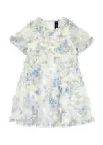 Needle & Thread Kids Maeve Floral-print Tulle Dress - Blue - 04YR (4 Years) 04YR (4 years)