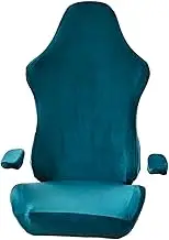 Gaming Chair Covers Seat and Back Cover Chair Protection Covers Polyester Velvet Stretchable Soft Slipcovers for Computer Chair Chair, Blue