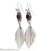 Navajo Native American Purple Spiny Oyster Shell Earrings by Jim SKU227689