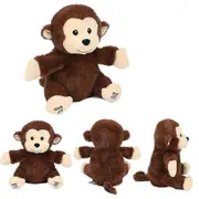 Clapping Monkey Electric Plush Toy Will Sing And Shake Hands Kids Interactive Doll Brown