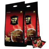 在飛比找ETMall東森購物網優惠-【越南】G7純咖啡100入量販包X6袋